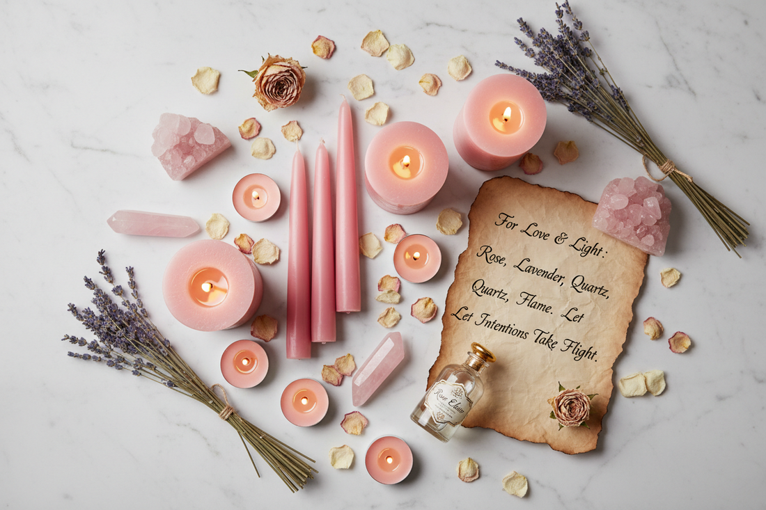 Pink Candle Spell Recipes: 10 Complete Workings for Love, Friendship & Self-Care