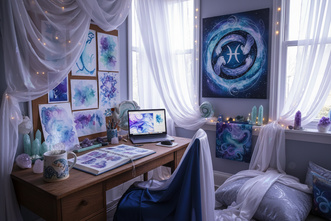 Pisces Graphic Designer: Designing with Dreamy Aesthetics, Intuitive Visual Intelligence, and Compassionate Creative Purpose Nicole's ritual universe