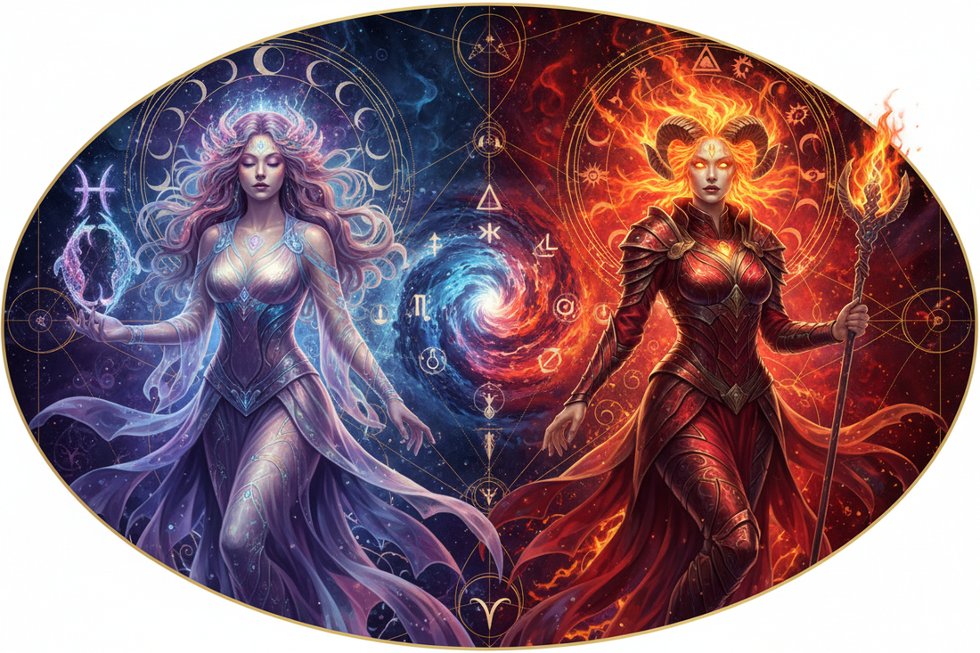 Pisces Mother with Aries Daughter: When the Dream Meets the Fire Nicole's ritual universe