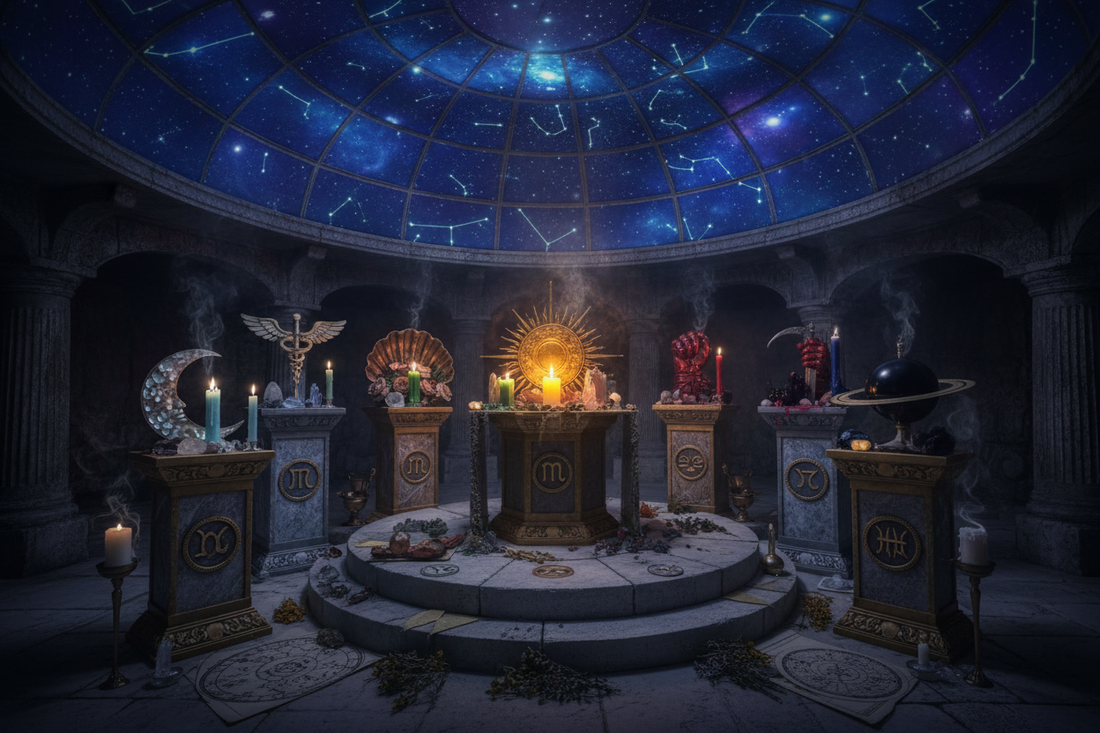 Planetary Altar: 7 Classical Planets - Nicole's ritual universe