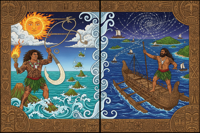 Polynesian Navigators: Maui and Rata - Ocean Voyagers and World Shapers