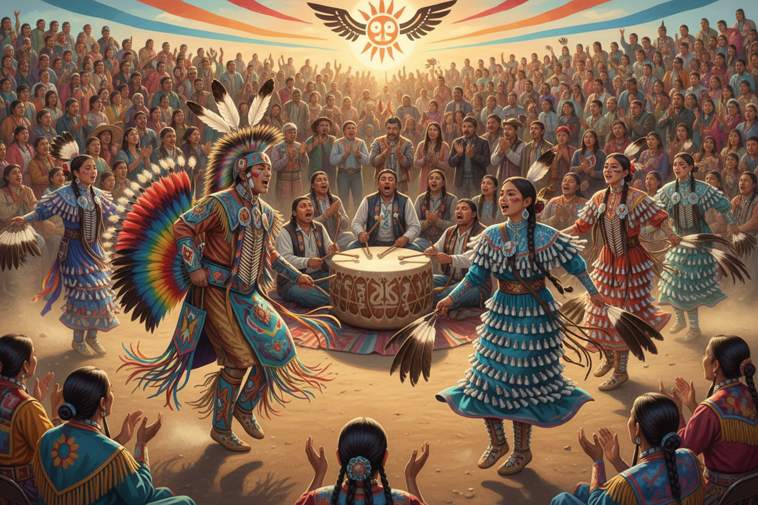 Powwow: Pan-Indian Gathering - Drum Circles, Traditional Dance, Cultural Preservation & Community Unity