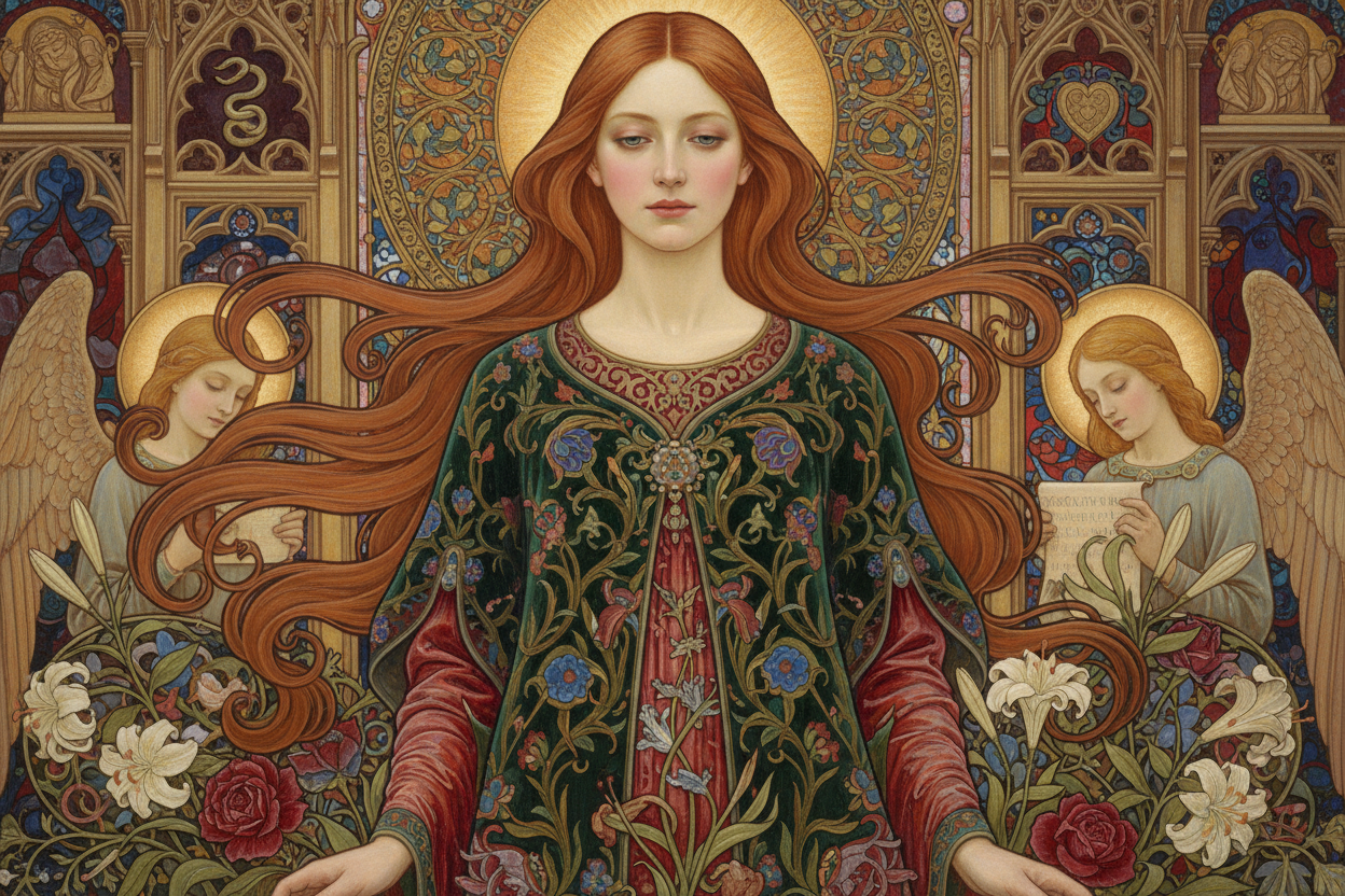 Pre Raphaelite Mask The Pre-Raphaelites and Medieval Mysticism: Rossetti's Secret Symbols ...