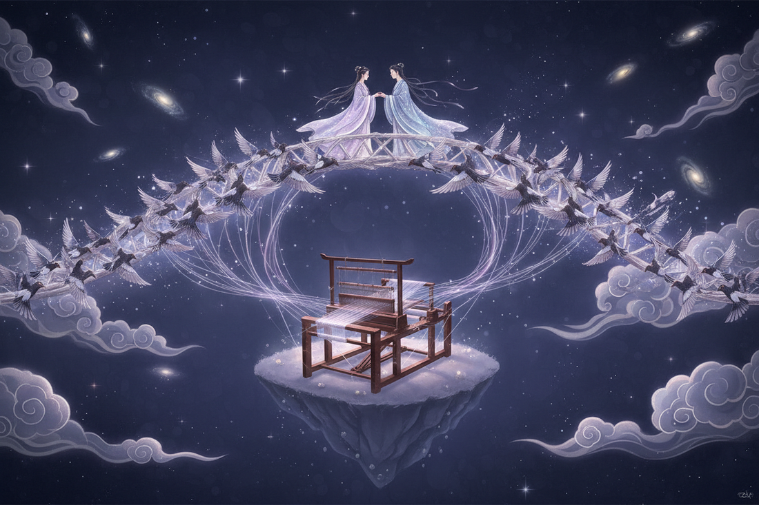 Qixi Folklore: Star-Crossed Lovers, Magpie Bridge, and Weaving Magic - Nicole's ritual universe