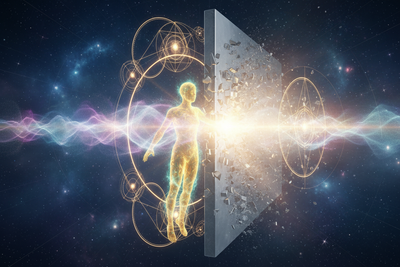 Quantum Tunneling and Manifestation: Passing Through Impossible Barriers