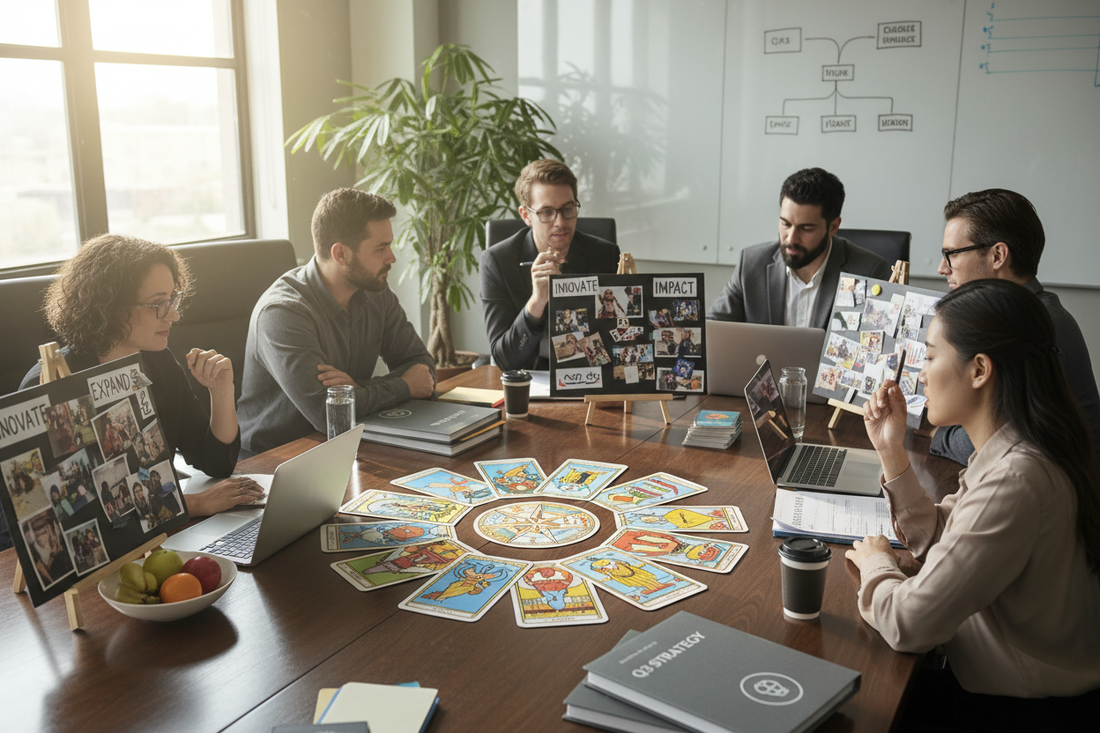 Quarterly Business Tarot Ritual: Strategic Planning Sessions - Nicole's ritual universe
