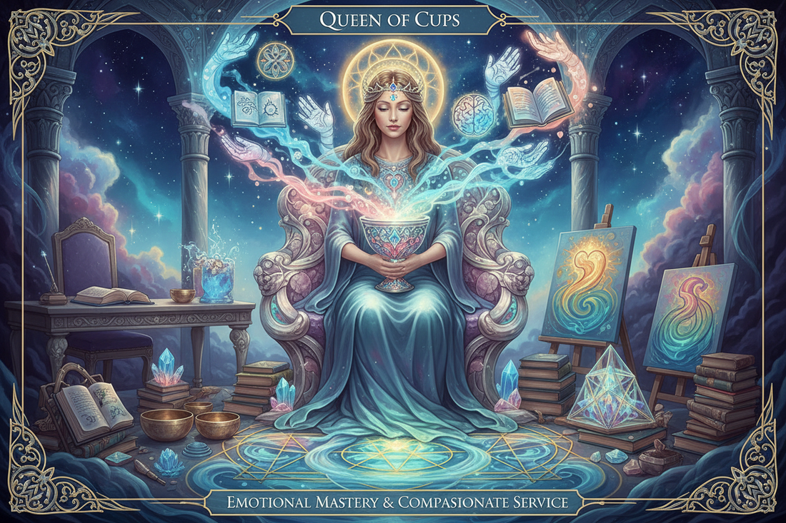 Queen of Cups in Career Readings: Emotionally Intelligent Work & Healing Professions - Nicole's ritual universe