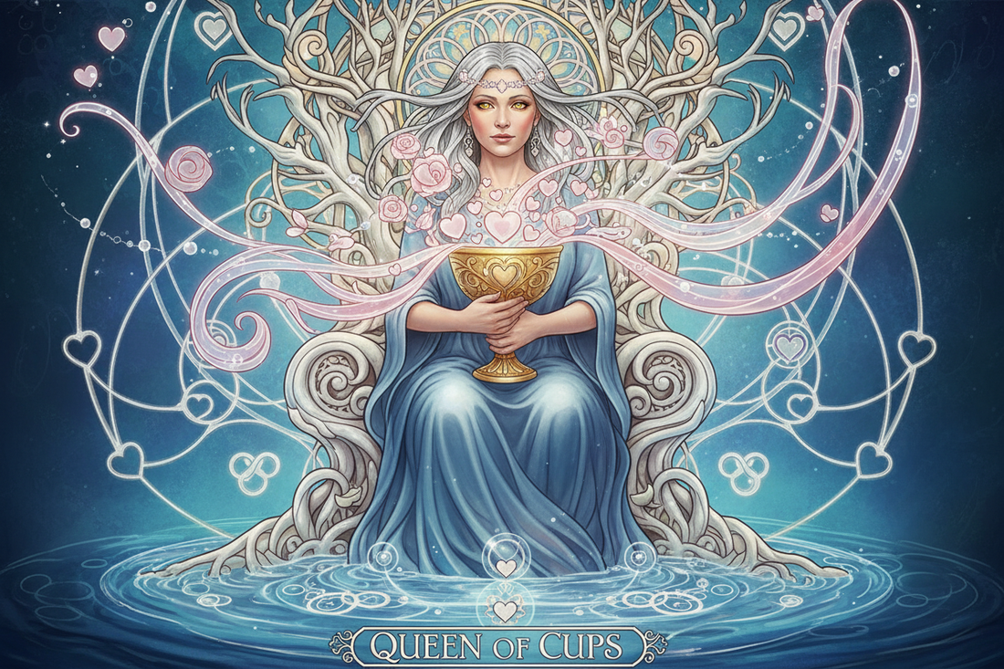 Queen of Cups in Love Readings: Emotionally Mature Love & Compassionate Partnership - Nicole's ritual universe