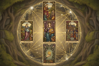 Queen of Pentacles Combinations: With Major & Minor Arcana