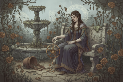 Queen of Pentacles Reversed: Self-Neglect & Financial Insecurity