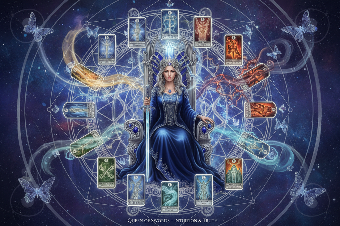 Queen of Swords Combinations: With Major & Minor Arcana