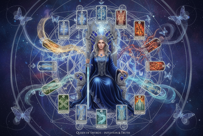 Queen of Swords Combinations: With Major & Minor Arcana