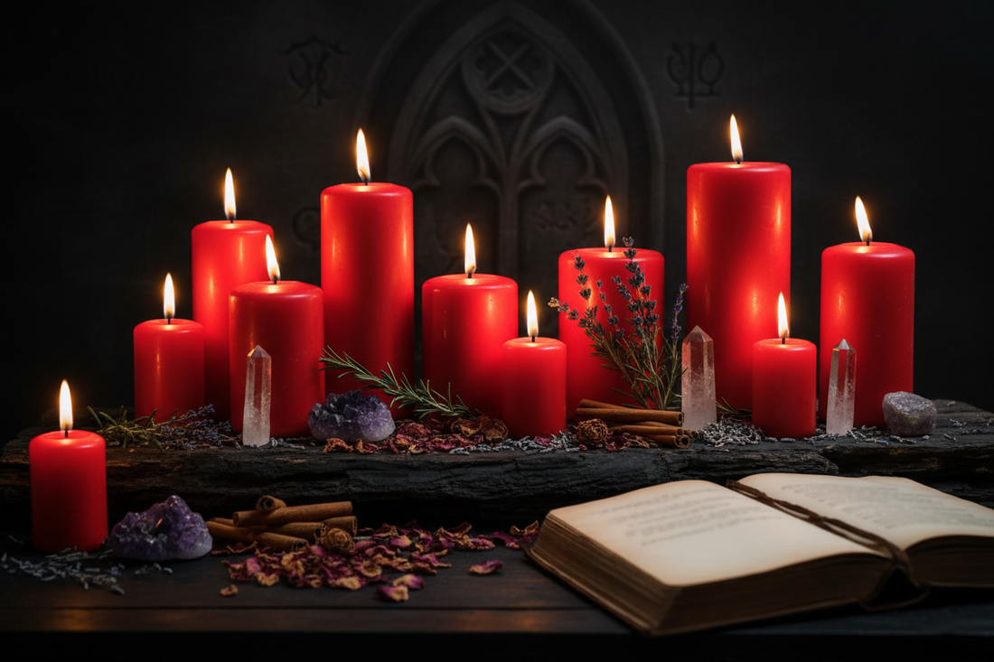 Red Candle Spell Recipes: 12 Complete Workings for Every Purpose