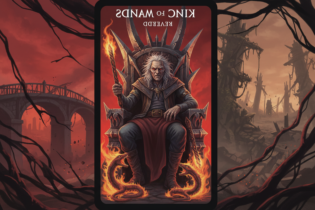 King of Wands Reversed: Tyrannical Control or Impotent Vision - Nicole's ritual universe