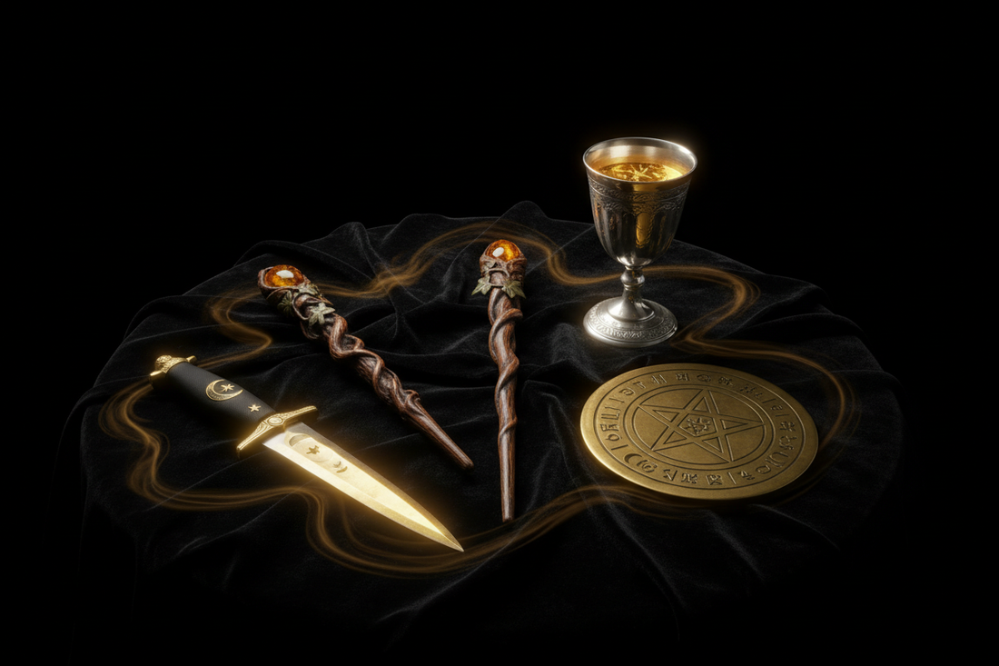Gardnerian Tools: Athame, Wand, Chalice & Pentacle in Ritual