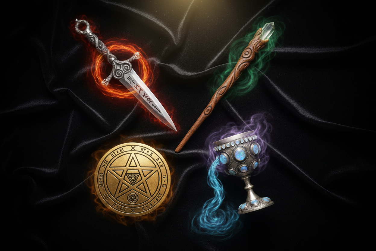 Wiccan Ritual Tools: Athame, Wand, Chalice, Pentacle & More – Nicole's ...
