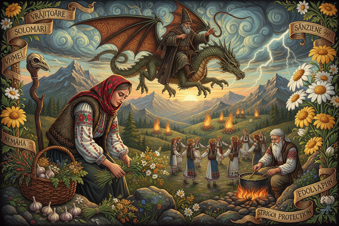 Romanian Herbal Witchcraft: Solomonari and Mountain Herbs - Carpathian Plant Magic & Weather Wizards - Nicole's ritual universe