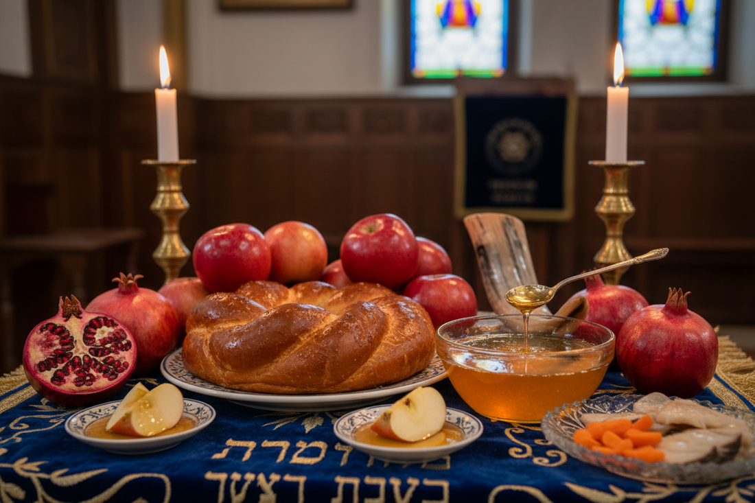 Rosh Hashanah Altar: Apples, Honey, and Shofar Symbols - Nicole's ritual universe