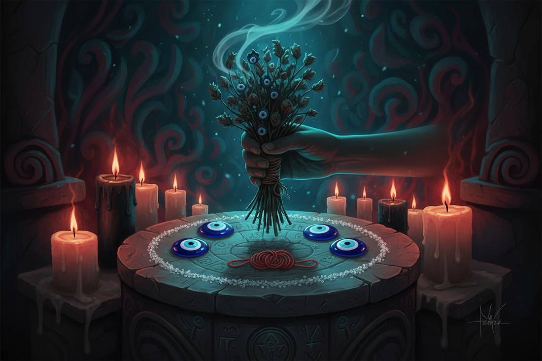 Rue Protection & Evil Eye Spells: Banishing, Uncrossing & Warding Rituals