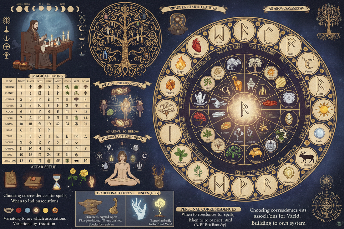 Rune Correspondences: Complete Reference Guide - Nicole's ritual universe