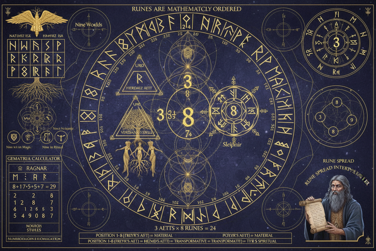 Mathr Rune Rune Numbers: Numerology in Runes | Sacred Mathematics of Elder Futhark ...