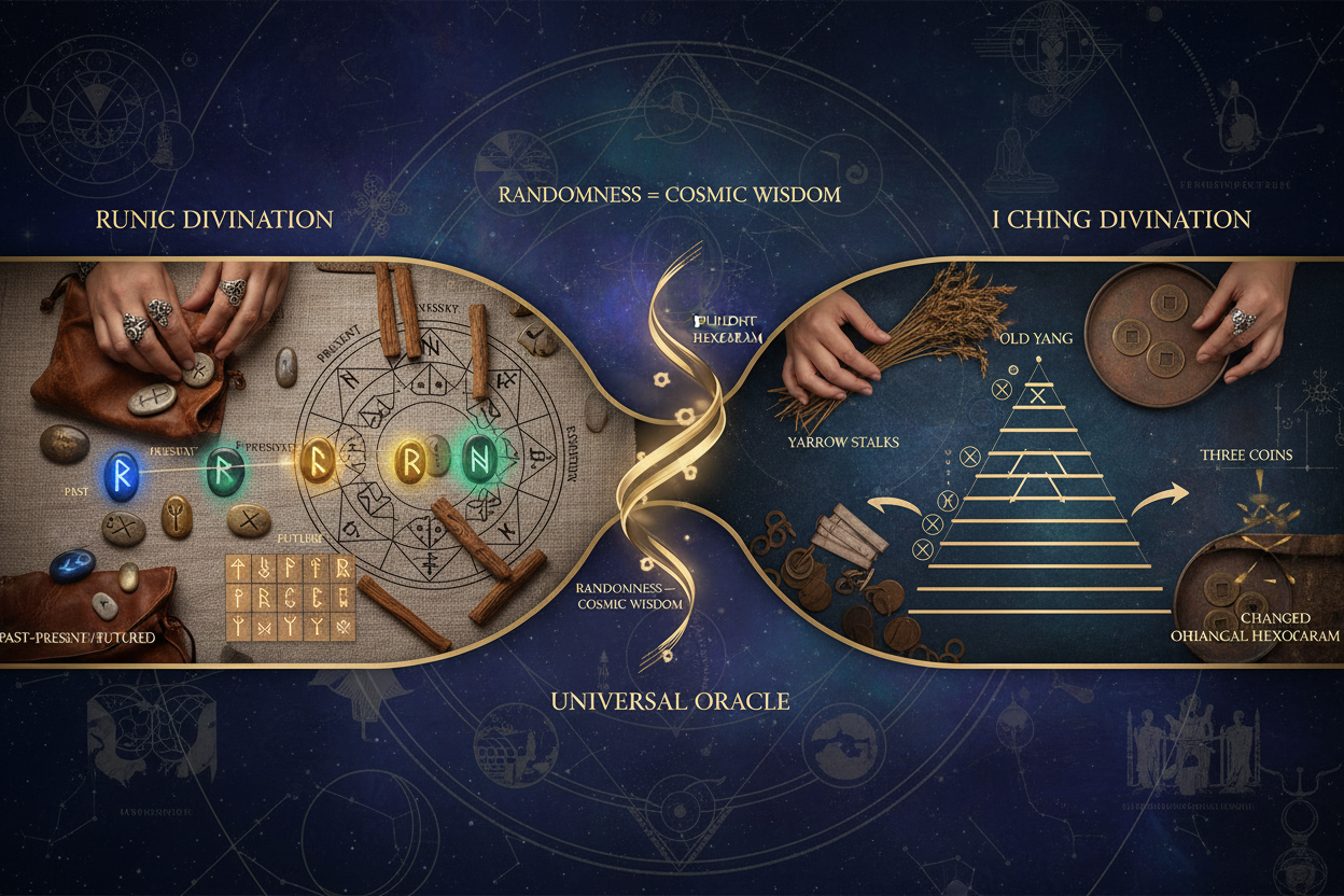 Divination Mechanics: Casting ↔ Hexagram Formation | Oracle Methods ...