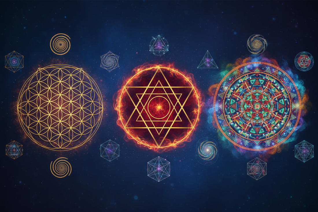 Sacred Geometry Across Cultures: Flower of Life, Sri Yantra, Mandala ...