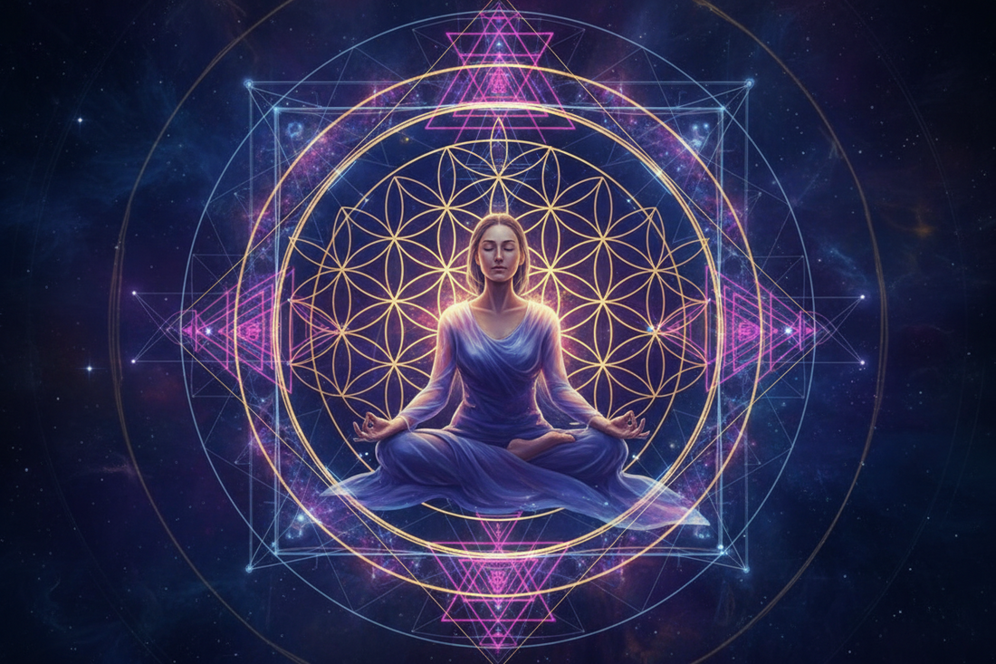Sacred Geometry and Yoga: How Asana, Pranayama, and Meditation Create Geometric Energy Fields