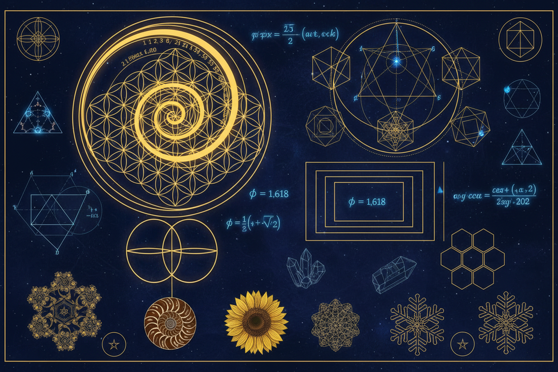 Sacred Geometry as Optimal Form: Why Nature Chooses Φ, Fractals, and Platonic Solids - Nicole's ritual universe