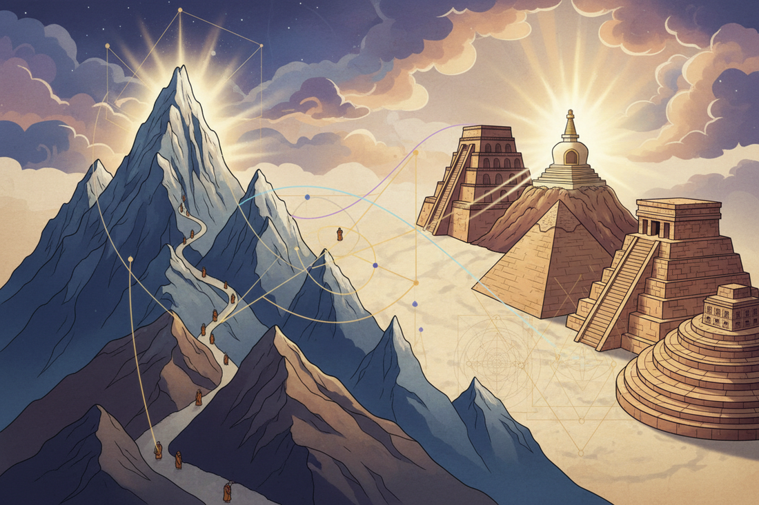 Sacred Mountains: Natural vs Built - Ziggurats, Stupas, Pyramids - Nicole's ritual universe