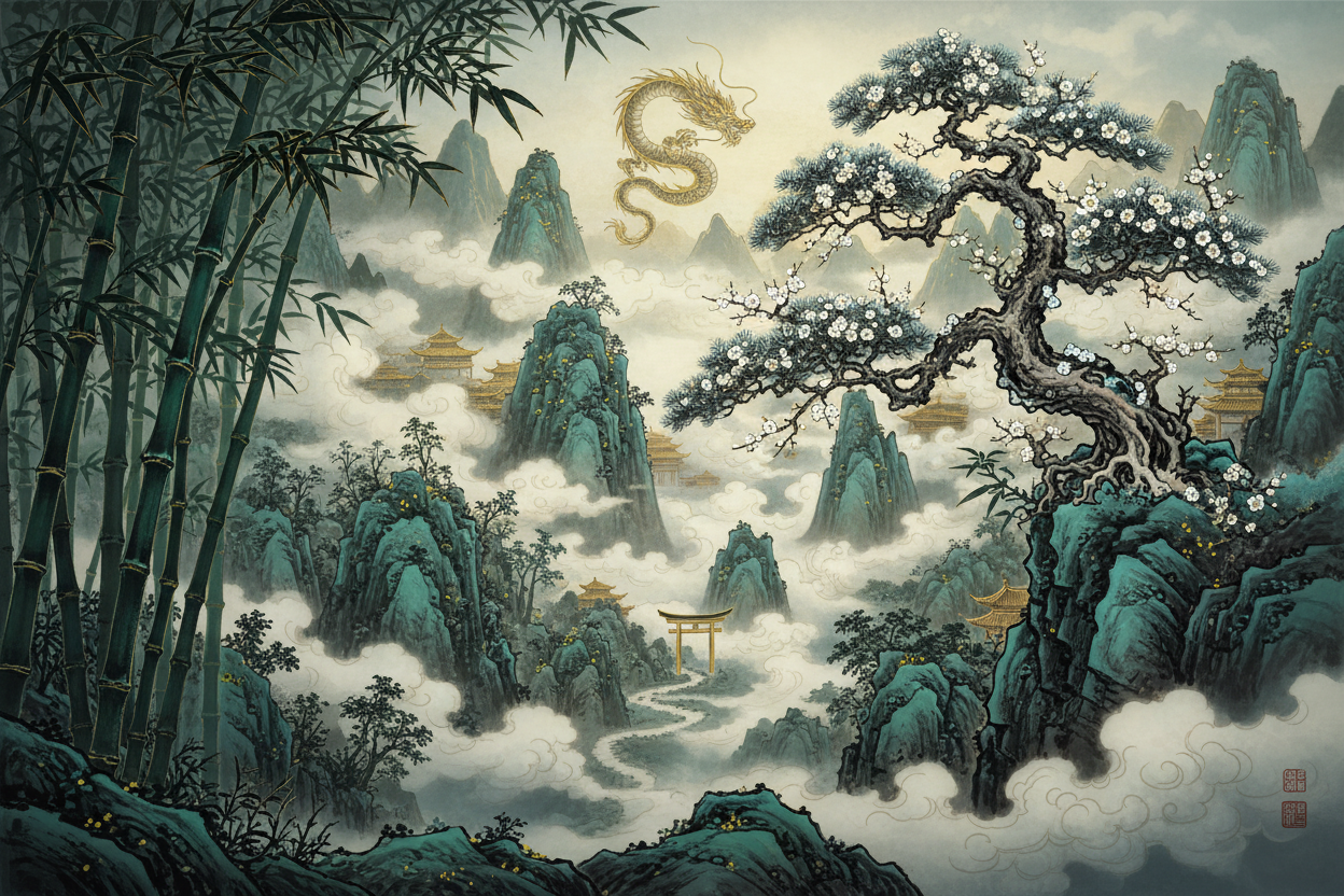 Sacred Trees of East Asia — Pine, Plum, Bamboo and Chinese Symbolism ...