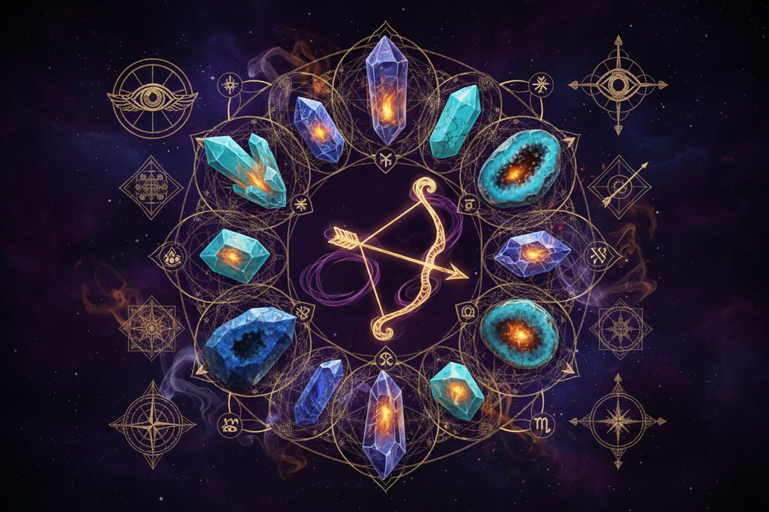 SAGITTARIUS & Crystals: Your Stone Allies & Grids