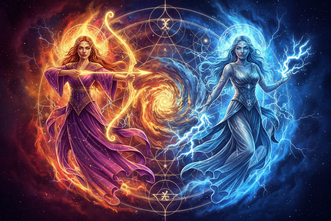 Sagittarius Mother with Aquarius Daughter: When the Archer Meets the Visionary Nicole's ritual universe
