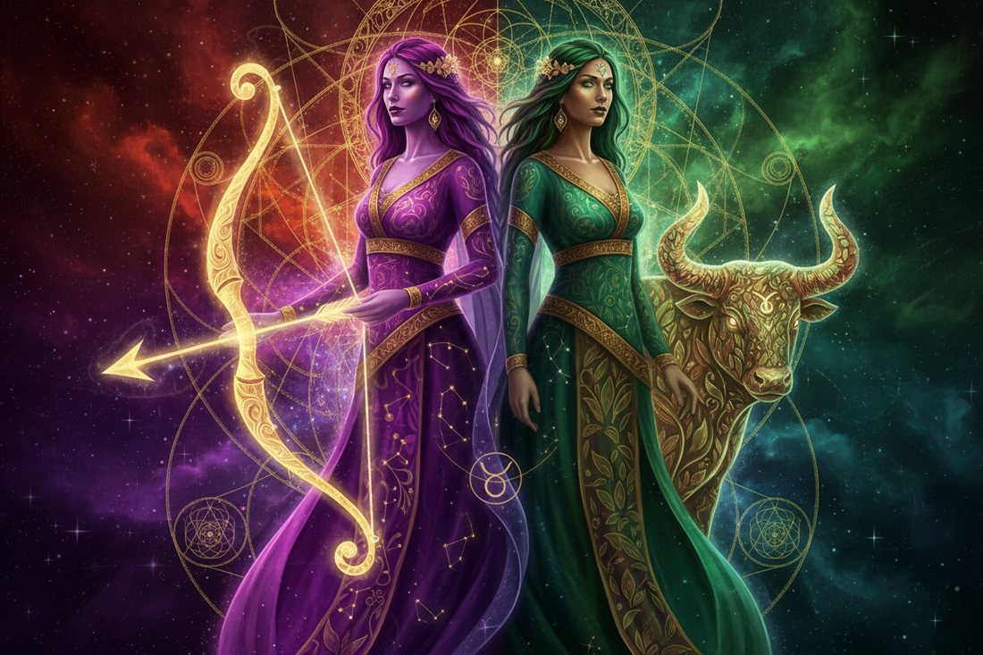 Sagittarius Mother with Taurus Daughter: When the Archer Meets the Garden Nicole's ritual universe
