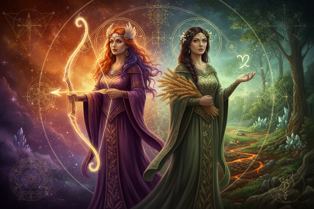 Sagittarius Mother with Virgo Daughter: When the Archer Meets the Healer Nicole's ritual universe
