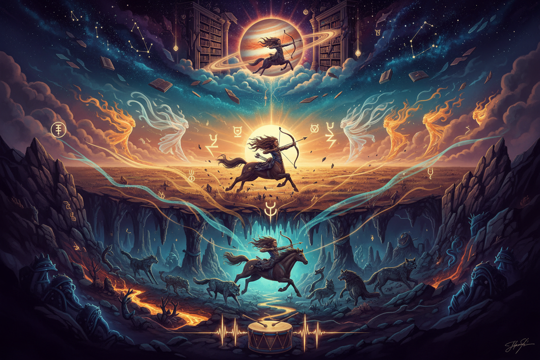 Sagittarius Shamanic Journeying: Lower, Middle & Upper Worlds