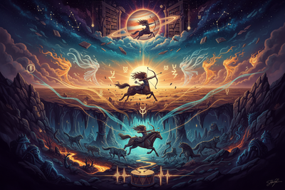 Sagittarius Shamanic Journeying: Lower, Middle & Upper Worlds