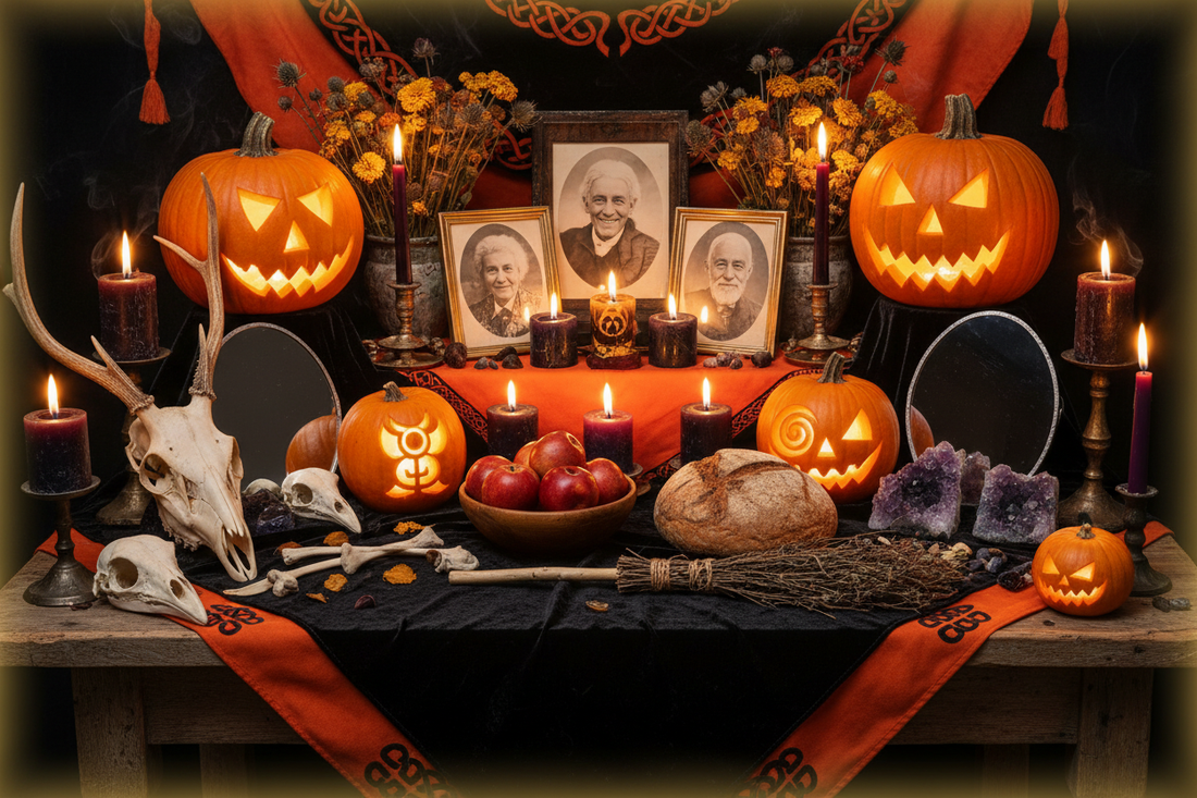 Samhain Light Path Altar: Creating Sacred Ancestor Space - Nicole's ritual universe