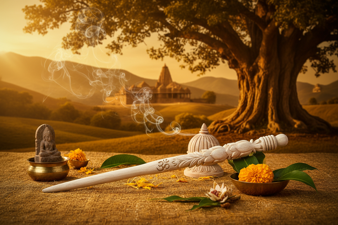 Sandalwood Wand: Magical Properties, Sacred Meditation & the Divine Fragrance of India
