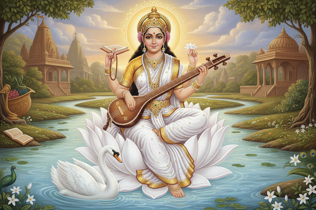 Saraswati: Hindu Goddess of Knowledge