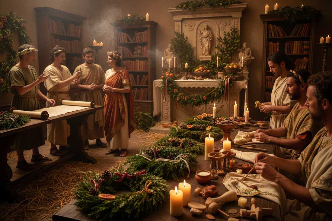 Saturnalia Preparation Rituals: Gift Making and Role Reversal Planning