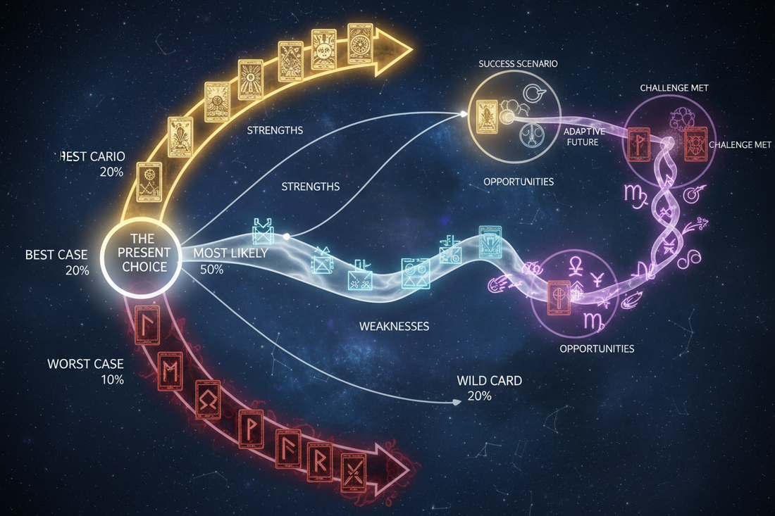 Scenario Analysis in Divination: Beyond Yes/No Predictions