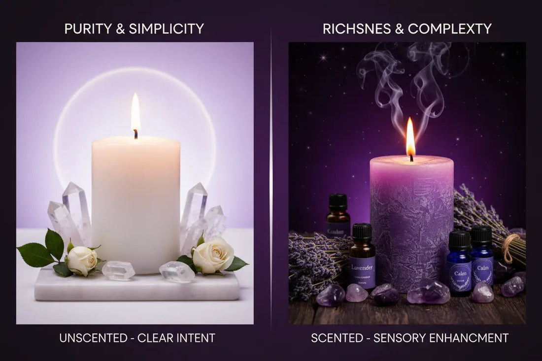 Scented vs Unscented Candles: Does Fragrance Affect Magic? - Nicole's ritual universe
