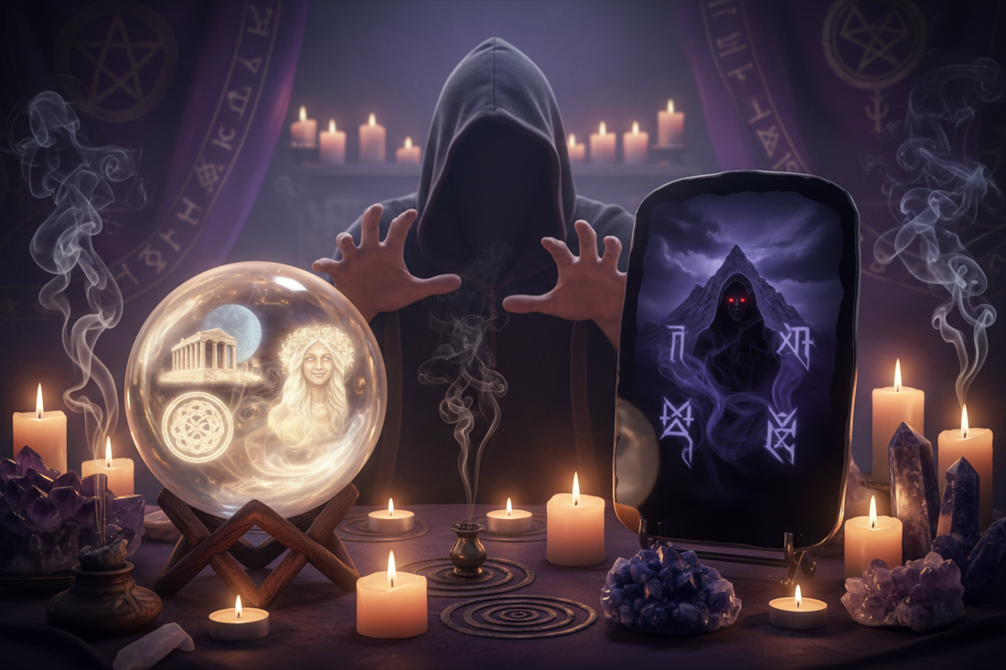 Scrying for Beginners: Crystal Ball & Black Mirror - Nicole's ritual universe