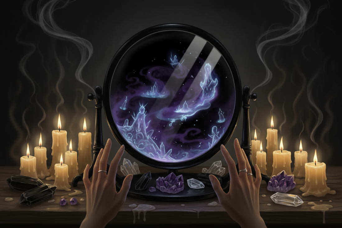 Scrying Mirror: How to See Visions in Black Mirror