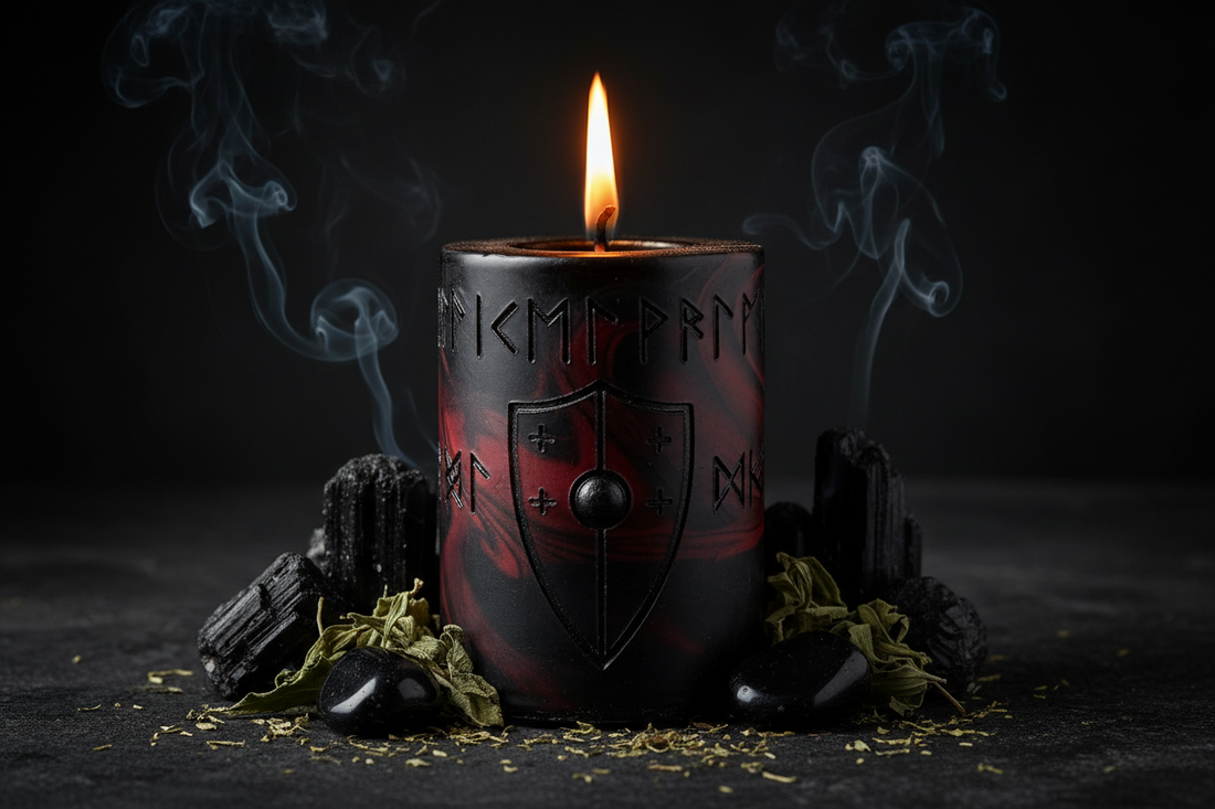Scutum Invictum Candle: Psychic Shield Magic Circle