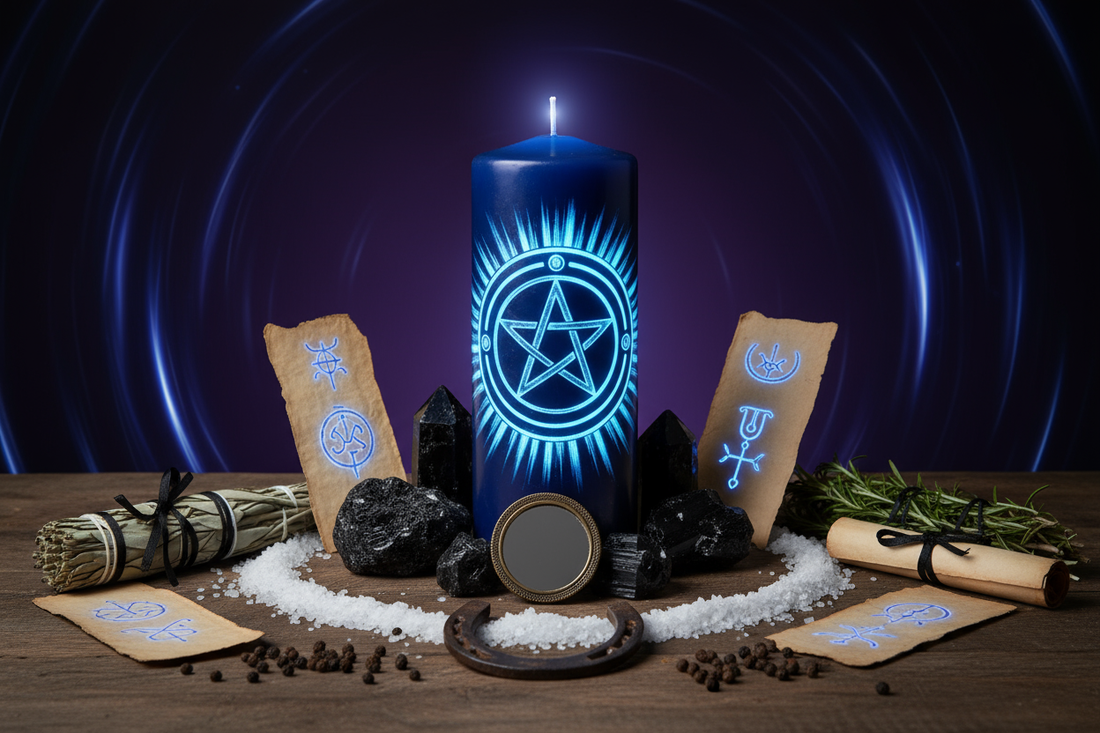 Scutum Invictum Candle: Psychic Shield Magic Circle