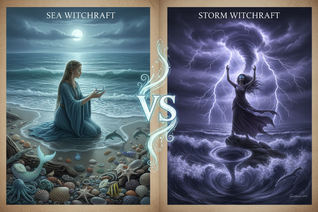 Sea Witchcraft vs Storm Witchcraft: Which Water Path is Right for You? - Nicole's ritual universe