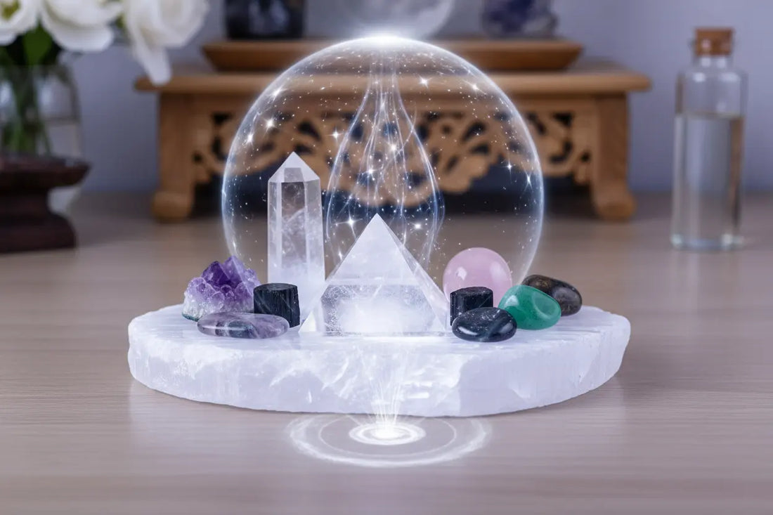 Selenite Charging Plate: Complete Guide to Cleansing & Charging Crystals - Nicole's ritual universe
