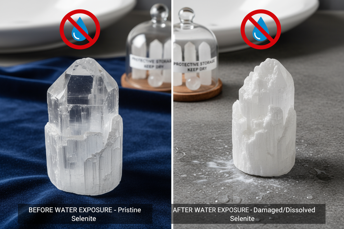 Selenite Water Warning: Why It Dissolves & What Happens